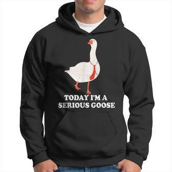 Today I'm A Serious Goose Silly Goose Graphic Hoodie - Thegiftio UK