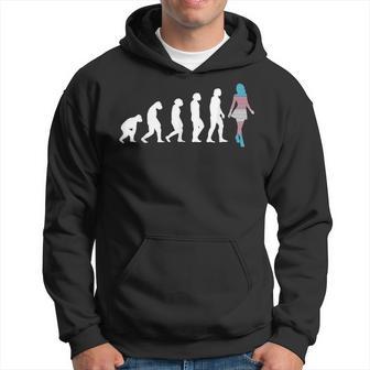Transgender Evolution Lgbtq Trans Pride Trans Flag Hoodie - Thegiftio UK