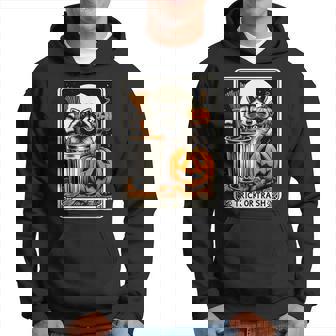 Trick Or Trash Raccoon Halloween Hoodie - Thegiftio UK