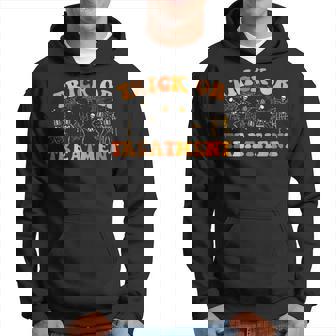 Trick Or Treatment Pt Physical Therapy Therapist Halloween Hoodie - Thegiftio
