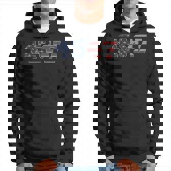 Trump 2024 45 47 American Flag 4547 Trump 2024 Hoodie - Monsterry