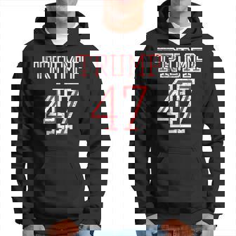 Trump 47 President Team Football Jersey Style 2024 Front Hoodie - Monsterry