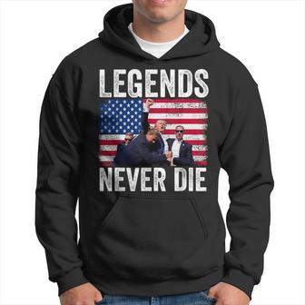 Trump Legends Never Die Trump Assassination Red Kapuzenpullover - Geschenkecke