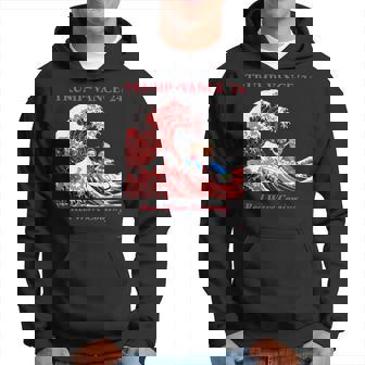 Trump Vance '24 Red Wave Coming Hoodie - Seseable
