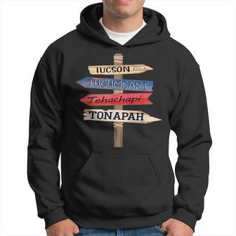 Tucson Tucumcari Tehachapi Tonapah Tourist Guideline Hoodie - Thegiftio UK