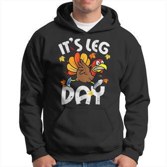 Turkey Trot 2024 Thanksgiving Turkey Running Leg Day Hoodie - Thegiftio UK
