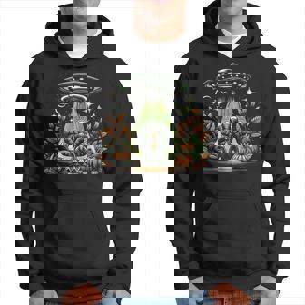 Turkey Ufo Thanksgiving Alien Abduction Turkey Turkey Hoodie - Thegiftio