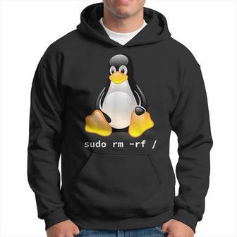 Tux Linux Penguin Sudo Rm -Rf Computer Science Kapuzenpullover - Geschenkecke