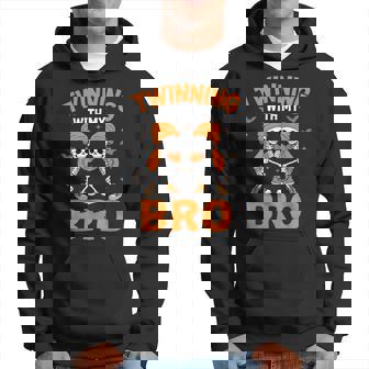 Twin Boys Twinning Halloween Best Friend Matching Skeleton Hoodie - Monsterry