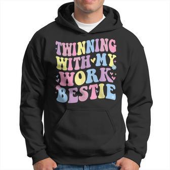 Twinning With My Work Bestie Matching Twins Day Best Friend Hoodie - Thegiftio UK