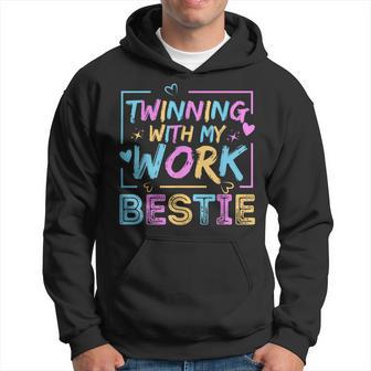 Twinning With My Work Bestie Spirit Week Best Friend Twin Hoodie | Seseable UK