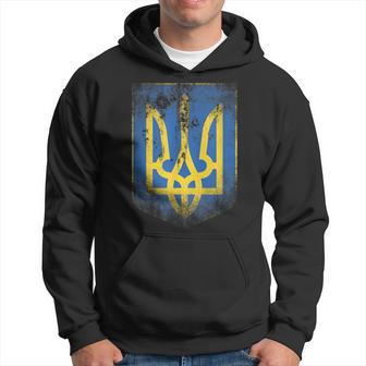 Ukraine Flag Crest Flag Logo Ukraine Kapuzenpullover - Geschenkecke