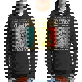 Never Underestimate An Old Man Who Wrestles Wrestling Hoodie | Seseable UK