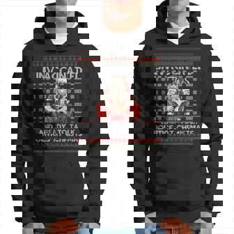 Unvaccinated Ready Talk Politics At Christmas Ugly Sweater Hoodie - Thegiftio UK