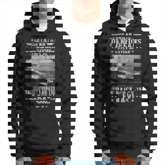 USS Hancock CV-19 Aircraft Carrier Sailor Veterans Day Papa Men's Hoodie - Monsterry