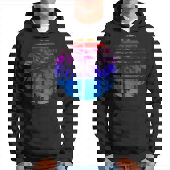 Vaporwave Palmiers Coucher De Soleilacances D'été Amoureux De La Plage Sweat à capuche - Cadeauxyz