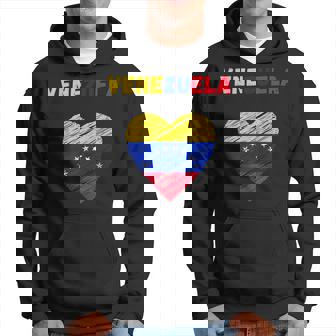 Venezuela Flag Holiday Venezuela Heart Venezuelan Flag Hoodie - Monsterry