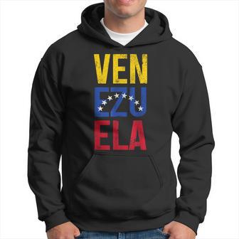Venezuela Vintage Pride Venezuelan Flag Hoodie - Thegiftio UK