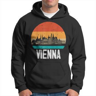 Vienna Austria Retrointage Sunset Skylineienna Kapuzenpullover - Geschenkecke