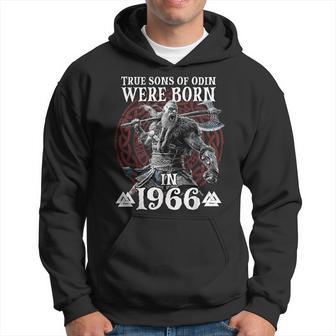 Viking T Odin Vikings Vintage 1966 Birthday Hoodie - Thegiftio UK