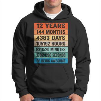 Vintage 12Th Birthday 12 Years Old Being Awesome Hoodie - Thegiftio UK