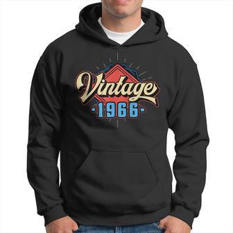 Vintage 1966 Year Of Birth & Birthday Hoodie - Thegiftio UK