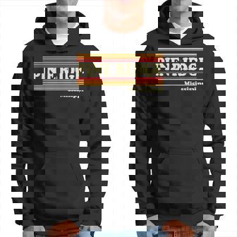 Vintage 1980S Graphic Style Pine Ridge Mississippi Hoodie - Monsterry