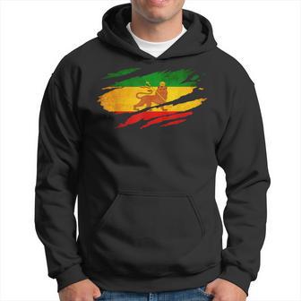 Vintage Ancient Ethiopia Flag Lion Judah Rasta Reggae Kapuzenpullover - Geschenkecke