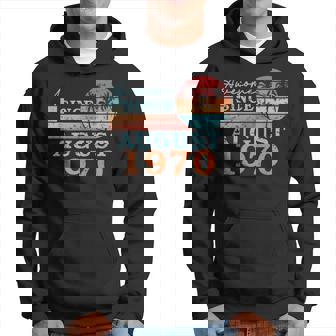 Vintage Birthday Born In August 1970 Hoodie - Monsterry