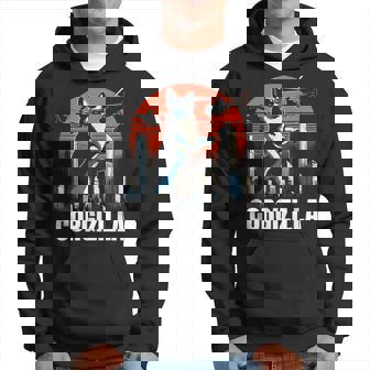 Vintage Blue Merle Corgi Corgizilla Distressed Animals Lover Hoodie | Seseable CA