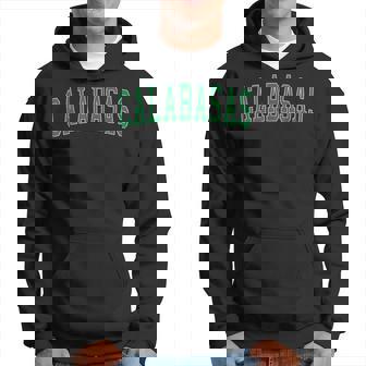 Vintage Calabasas Ca Distressed Green Varsity Style Hoodie | Seseable CA
