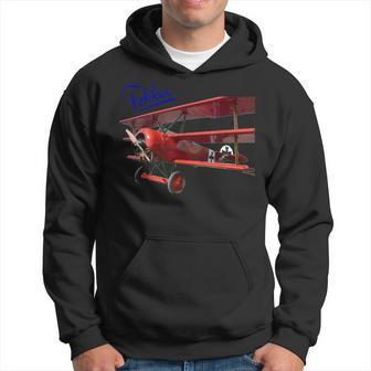 Vintage Car Aeroplane Fokker D3 Triplane Red Baron Ww1 Kapuzenpullover - Geschenkecke