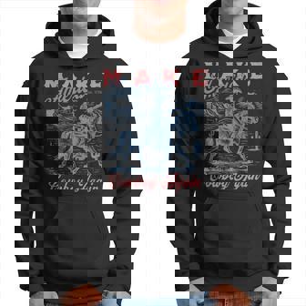 Vintage Cowboys Make America Again Western Fourth Of July Hoodie - Thegiftio UK