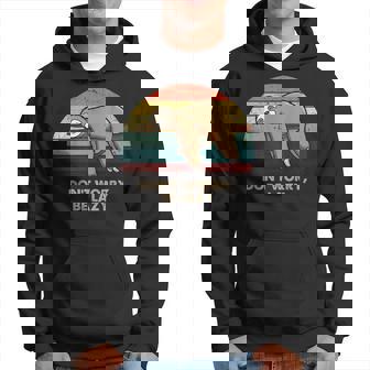 Vintage Dont Worry Be Lazy Pigro Bradipo Felpa con cappuccio - Novitaregali