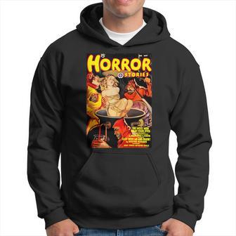 Vintage Horror Stories Pulp Magazine Cool Halloween Costume Hoodie - Thegiftio UK