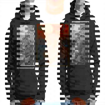 Vintage Japonés Paisaje Animal León Kanji Sudadera - Regaloses