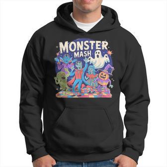 Vintage Monster Mash Halloween Candy Handers Hoodie - Thegiftio UK