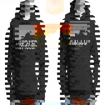 Vintage Mount Bachelor Oregon Mountains Hiking Sunset Retro Hoodie - Monsterry