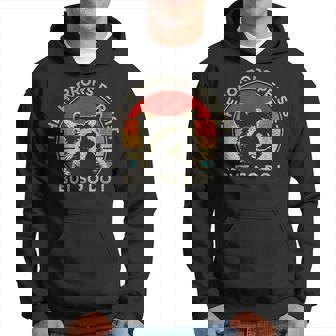 Vintage Racoon The Horrors Persist But So Do I Mental Health Hoodie | Seseable CA