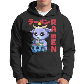 Vintage Ramen Baphomet Otaku Anime Baphomet Kapuzenpullover - Geschenkecke