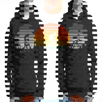 Vintage Sunset Mountain Biking For Mountain Bikers Hoodie - Thegiftio UK