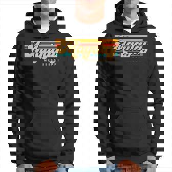 Vintage Sunset Stripes Mayday Mississippi Hoodie - Monsterry