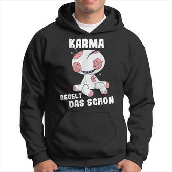 Voodoo Doll Sarcasm Karma Regelt Das Schon Kapuzenpullover - Geschenkecke