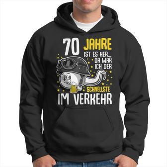 Vor 70 Jahren Der Fastest In Traffic 70Th Birthday Man Kapuzenpullover - Geschenkecke