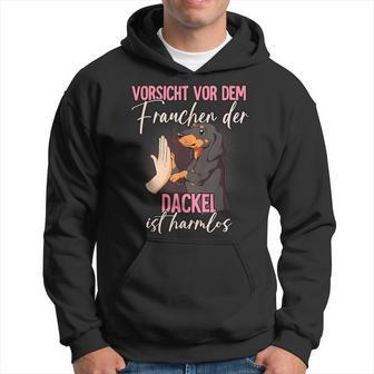 Vorsichtor Dem Frauchen Dachshund Kapuzenpullover - Geschenkecke