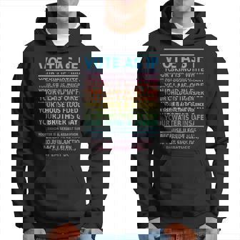Vote As If Your Skin Is Not White Human's Rights Apparel Hoodie - Thegiftio UK