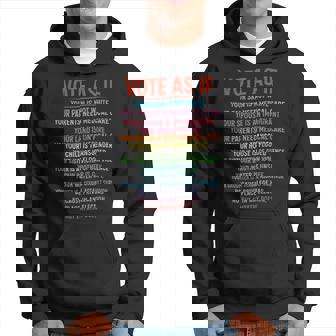 Vote As If Your Skin Is Not White Human's Rights President Hoodie - Thegiftio UK