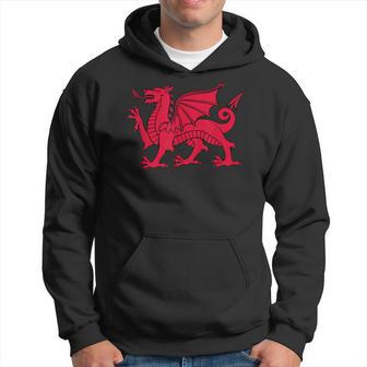 Walisischer Roter Drache Wales Flag Kapuzenpullover - Geschenkecke