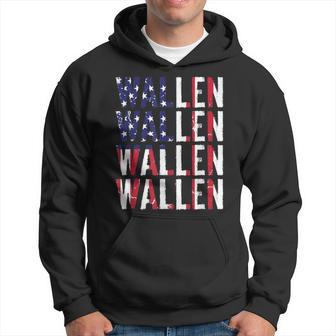 Wallen American Flag Usa 4Th Of July Hoodie - Thegiftio UK