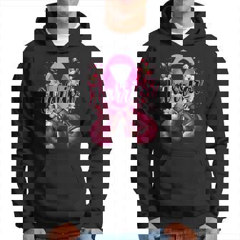 Warrior Boxing Gloves Pink Ribbon Breast Cancer Awareness Hoodie | Mazezy